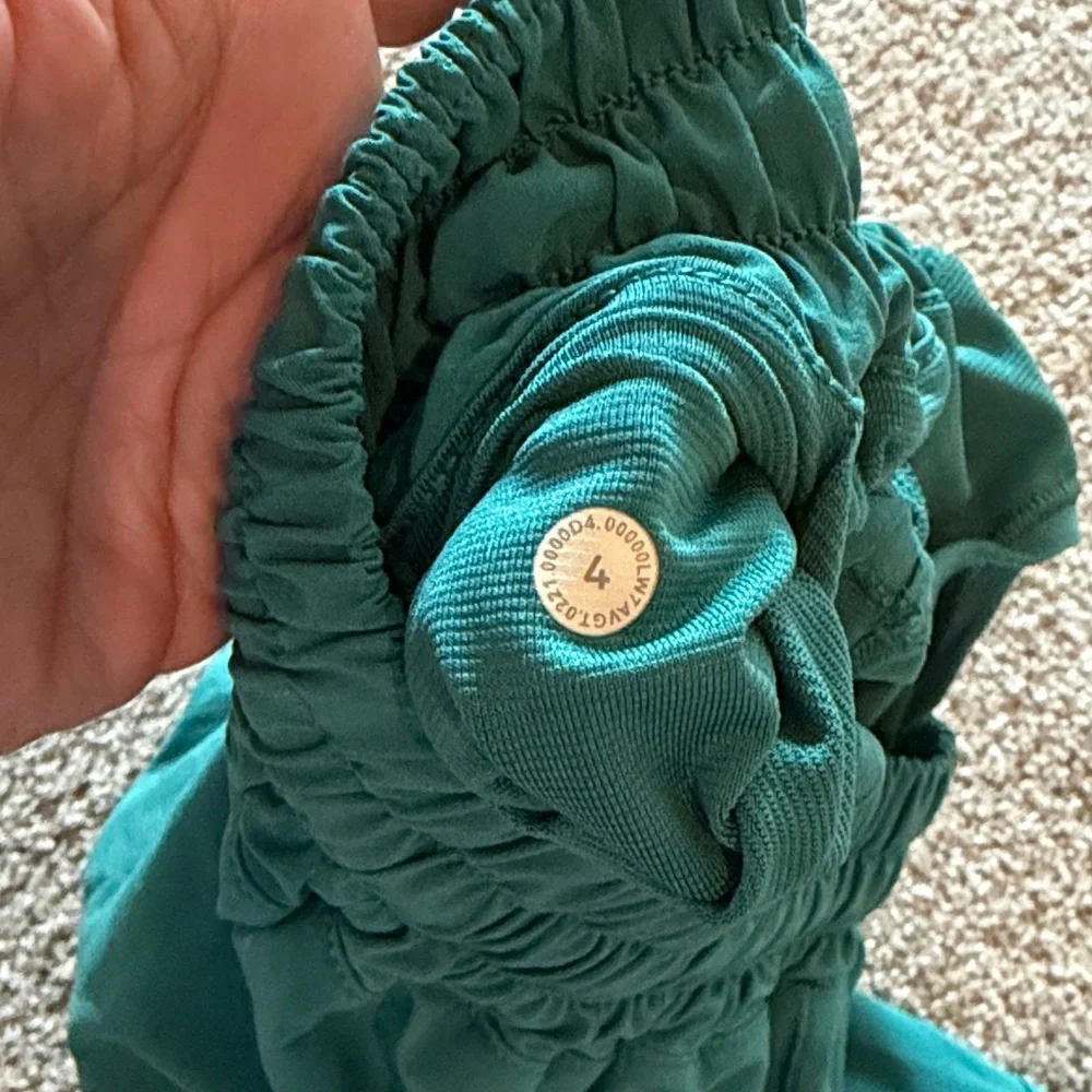 lululemon athletica Teal Elastic-Waist Athletic Shorts